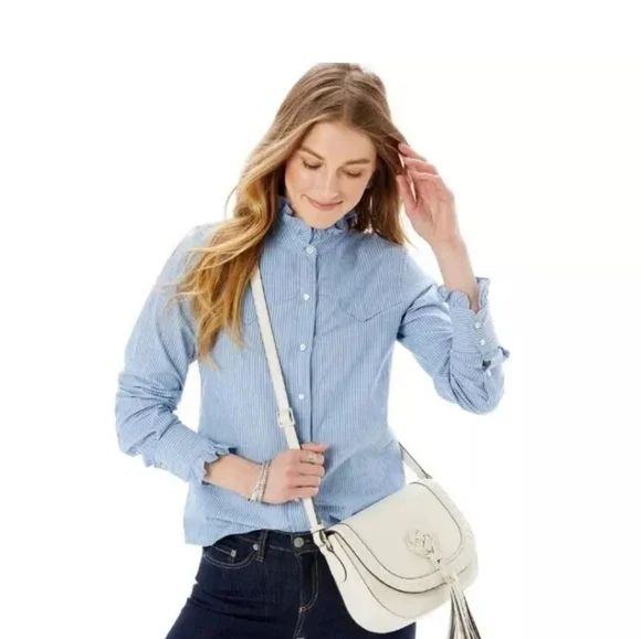 Brighton Trina White Leather Bag - Picture 11 of 12